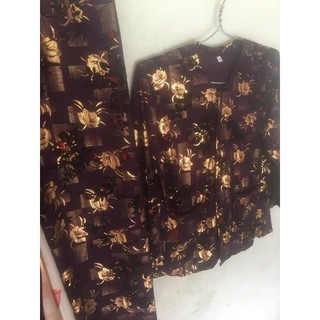 Bộ Thun Gấm Nhung Hoa Cài Nút Cho Bà