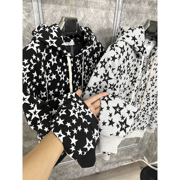 Áo khoác thu đông họa tiết chất nỉ