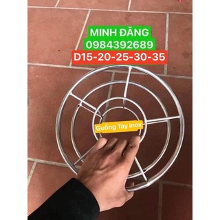 guồng tay inox 304 : D15-D20 - D25 - D30-D35 quấn dây diều