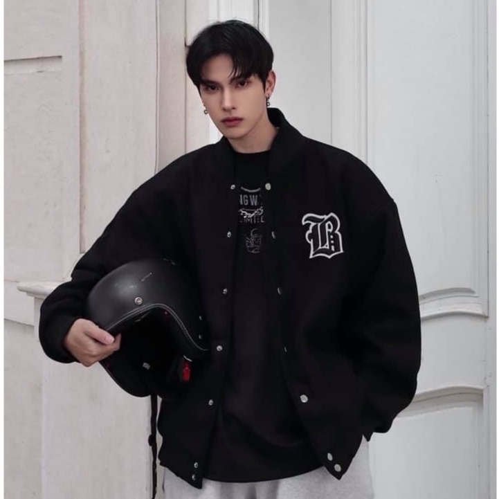 Áo khoác bomber nam vải dạ ép 2 lớp lót gió lụa Mophus MB035