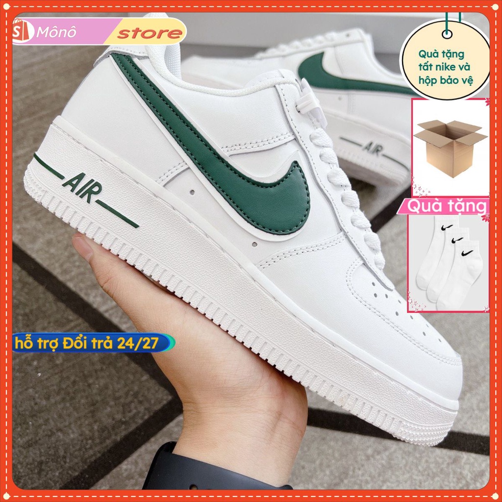 Giày_Nike AF1 Nam Nữ, Giày Air Force 1 Vệt Xanh Lá Thời Trang Hàng Đẹp Hot Trend Full Box hót trend 2022