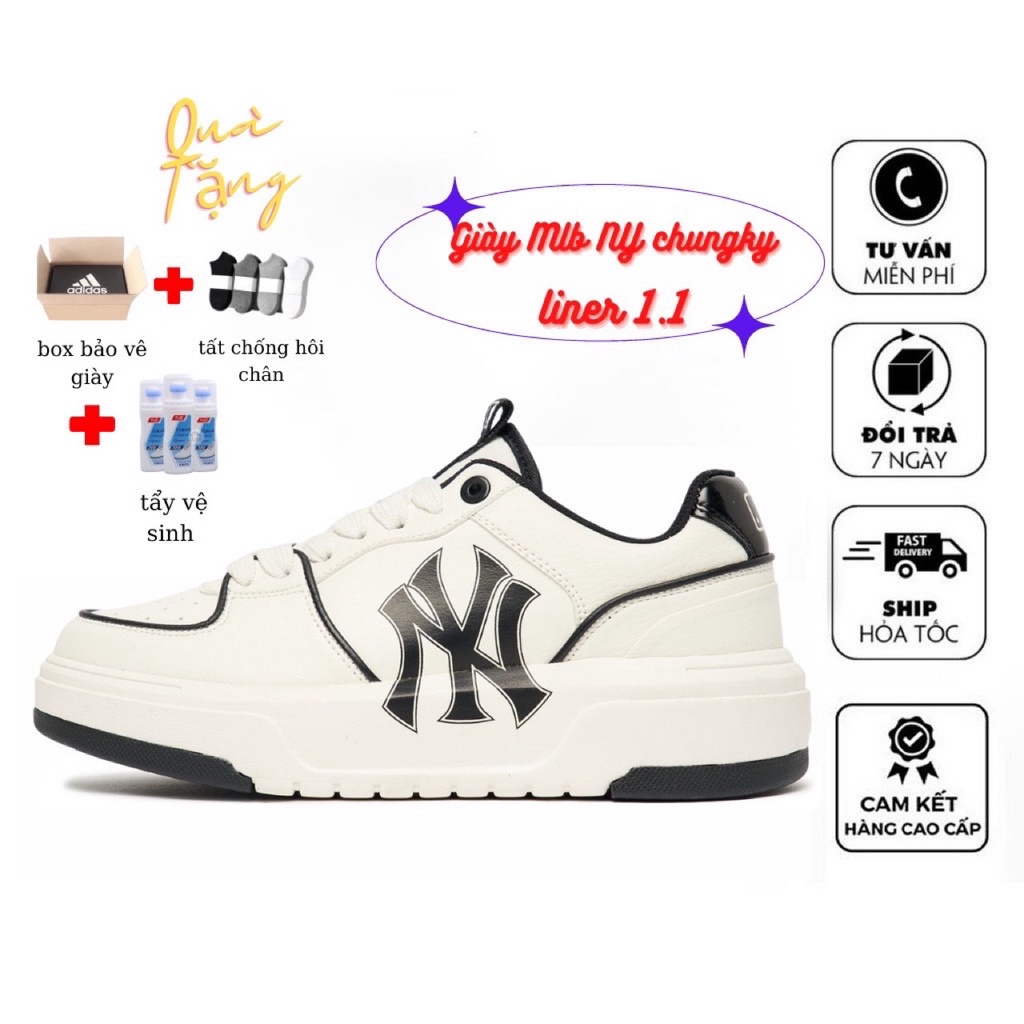 Giày thể thao sneaker chunky liner nam nữ NY hàng 11 cao câp full size