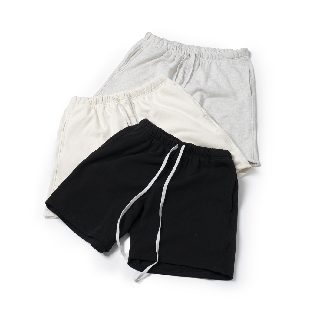 Quần Short Unisex mặc hằng ngày, form ống rộng, chất vải Cotton da cá | WSS Every Day Sweatshorts