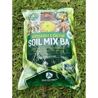 Đất trồng sen đá, xương rồng soil mix ba, túi 6kg
