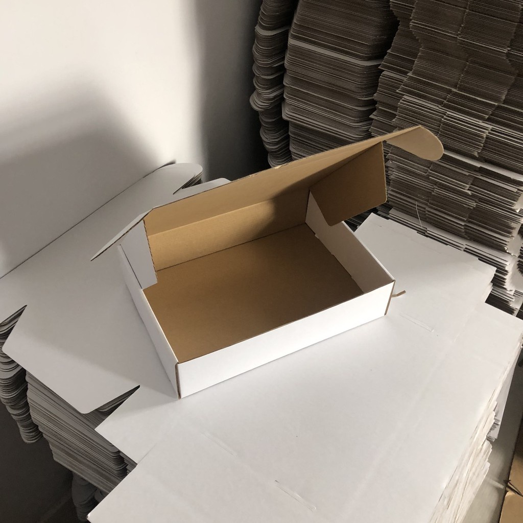 Hộp giấy CARTON nắp gài 3 lớp cao cấp - Hộp đựng quà KRAFT gói hàng tùy theo size sản phẩm