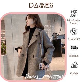 Áo khoác vest blazer kẻ, vest kẻ kiểu dáng Hàn Quốc - Áo khoác blazer chất đẹp