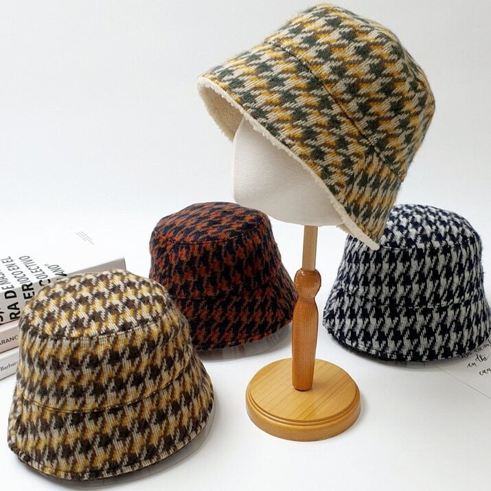 Nón kẻ sọc Modleaf Hound hat Hàn Quốc