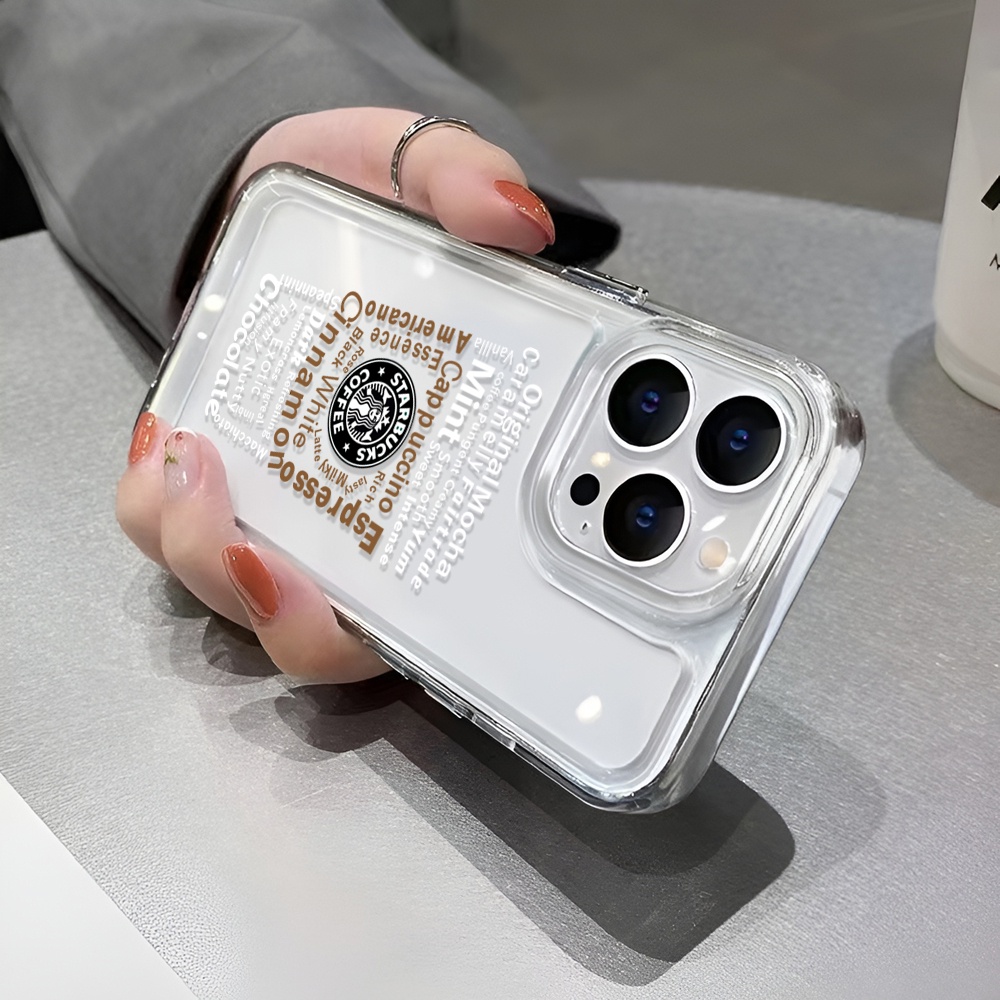 Ốp Điện Thoại Trong Suốt In Hình Cà Phê Cho iphone 14 Pro Max 14 Plus 13 11 12 7Plus X XR XS Max 8 7