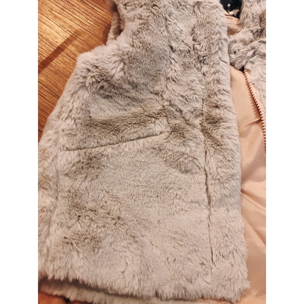 Áo gile lông mix áo thun hồng bé gái xuat du