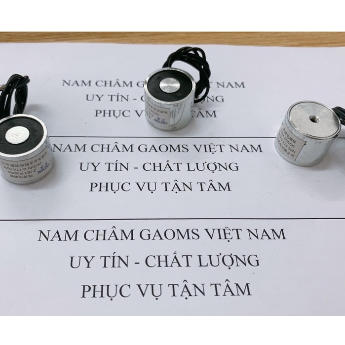 Nam châm điện 24v, lực hút 50N (5kg)