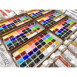 [Holbein] Pocket màu nước Holbein 40 màu