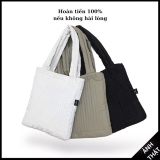 Túi tote trần bông kẻ sọc - túi đeo chéo basic local brand Jiang Store