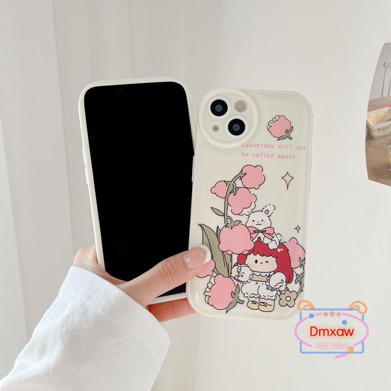 Ốp Điện Thoại Mềm Hình Cô Gái Và Thỏ Dễ Thương Cho Redmi Note 11 11T Pro 10 Pro 5G K50 K40 K30 Pro K40S K50 Ultra