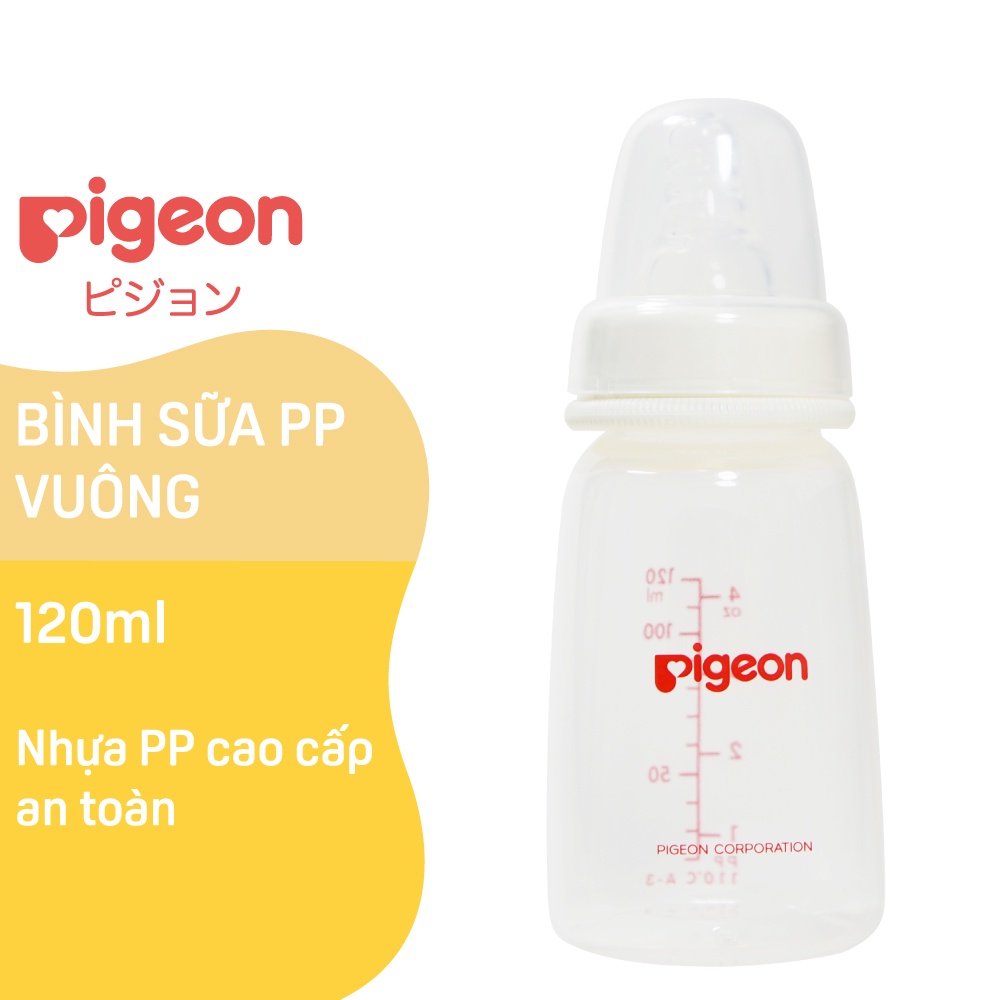 Bình Sữa PP Vuông Pigeon Flexible 120ml/240ml