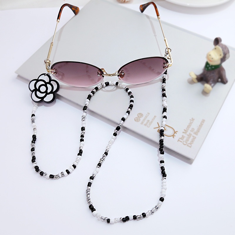 Dây đeo khẩu trang/mắt kính phong cách Hàn Quốc thời trang ngọt ngào-  Phong cách Đen