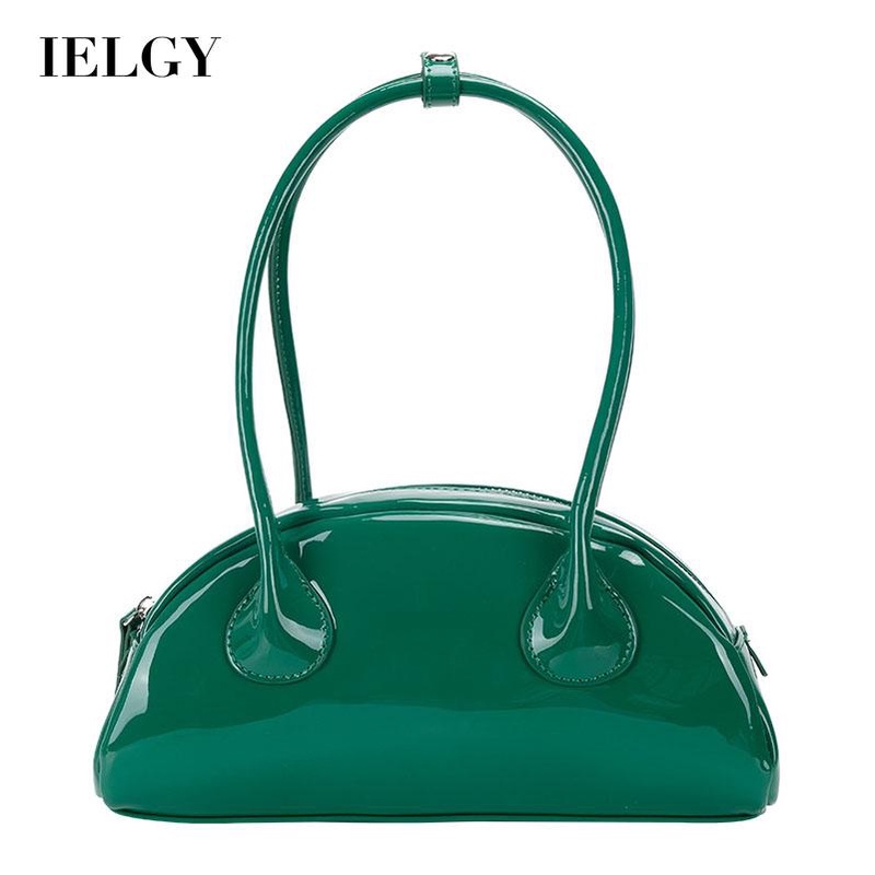 Túi xách IELGY da bóng có quai xách dài phong cách cổ điển thời trang dành cho nữ