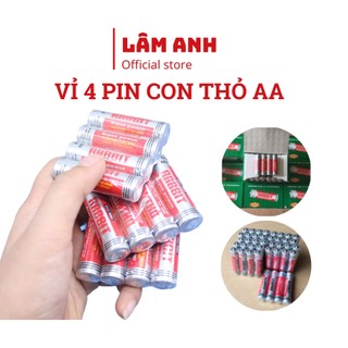 1 Vỉ 4 pin tiểu con thỏ 1,5V loại pin AA