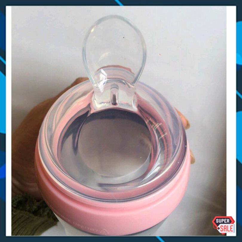 Núm thìa ăn dặm Comotomo Mỹ 150ml/250ml siêu mềm