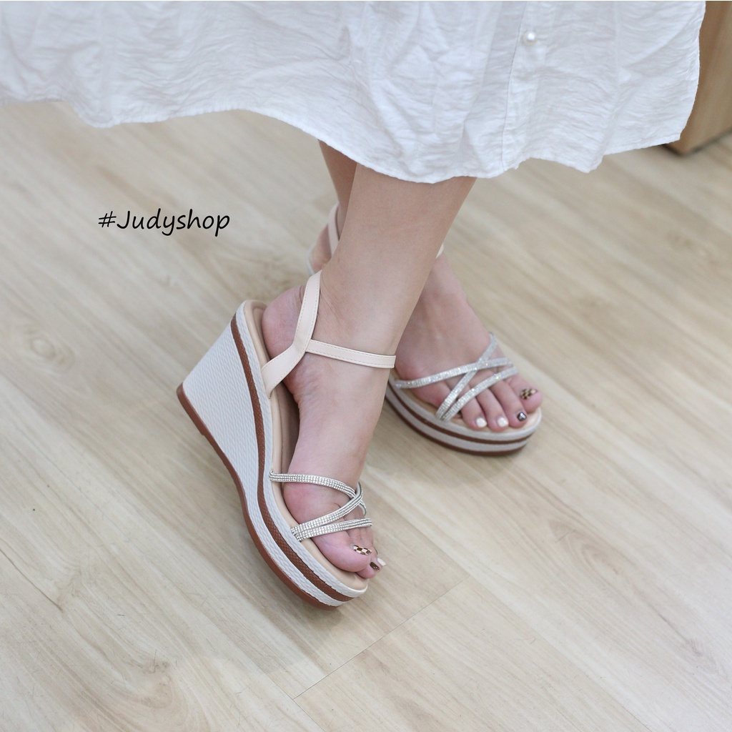 Giày Xuồng KOKOSHI Da Mềm Đế Siêu Nhẹ Dây Kim Tuyến Cá Tính cao 9p VNXK