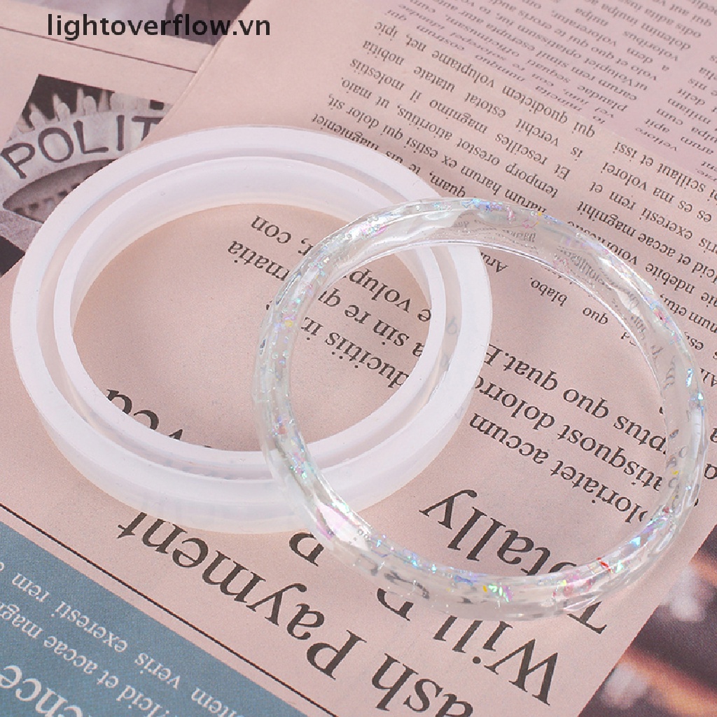 1 Khuôn Silicon Hình Tròn Dùng Làm Vòng Đeo Tay DIY