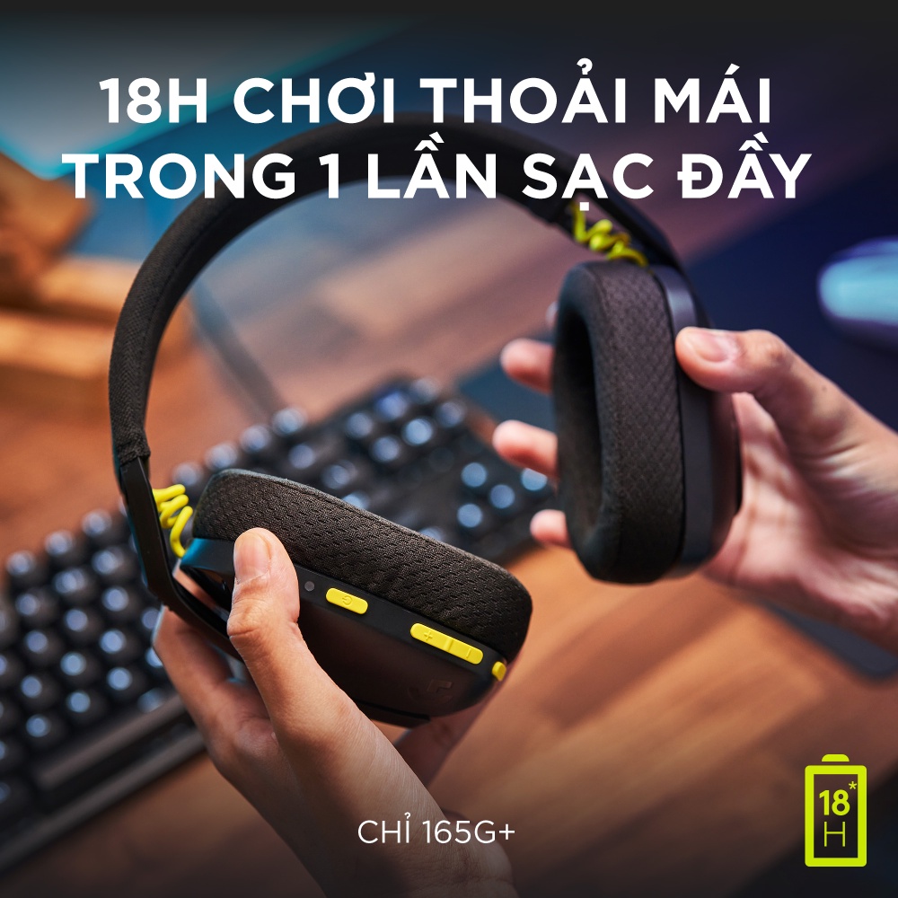 Tai nghe game Bluetooth và Lightspeed Logitech G435 –Mic ảo tích hợp nhẹ, PC/ Mobile/ PS5