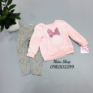 Bộ Minnie sequin bông bé gái