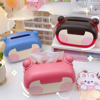Hộp đựng giấy ăn, hộp đựng khăn giấy cao cấp hình puca dễ thương nhiều màu sắc dễ thương