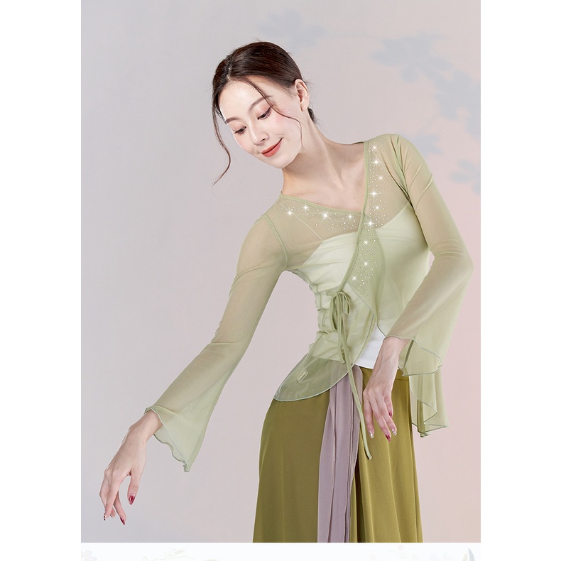 ((M &amp; E) Bộ Trang Phục Khiêu Vũ Phong Cách Trung Hoa Cổ Điển Thanh Lịch Cho Nữ