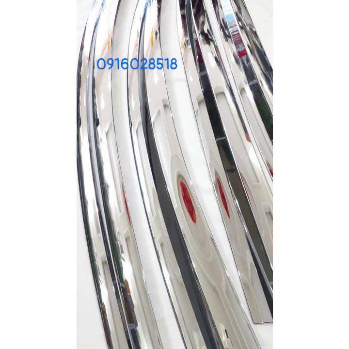 Bộ 4 Vè che mưa xe Hyundai i10, Mạ Crom, loại dày đẹp ve mua xe o to