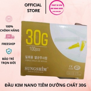  ĐẦU KIM 30G- 4MM / Đầu Kim Nano Tiêm Dưỡng Chất 30G / Tiêm Tinh Chất [ Hộp 100 KIM ]