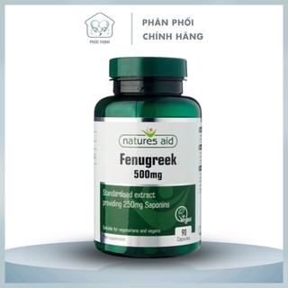 Viên uống lợi sữa natures aid fenugreek 500mg hộp 90 viên