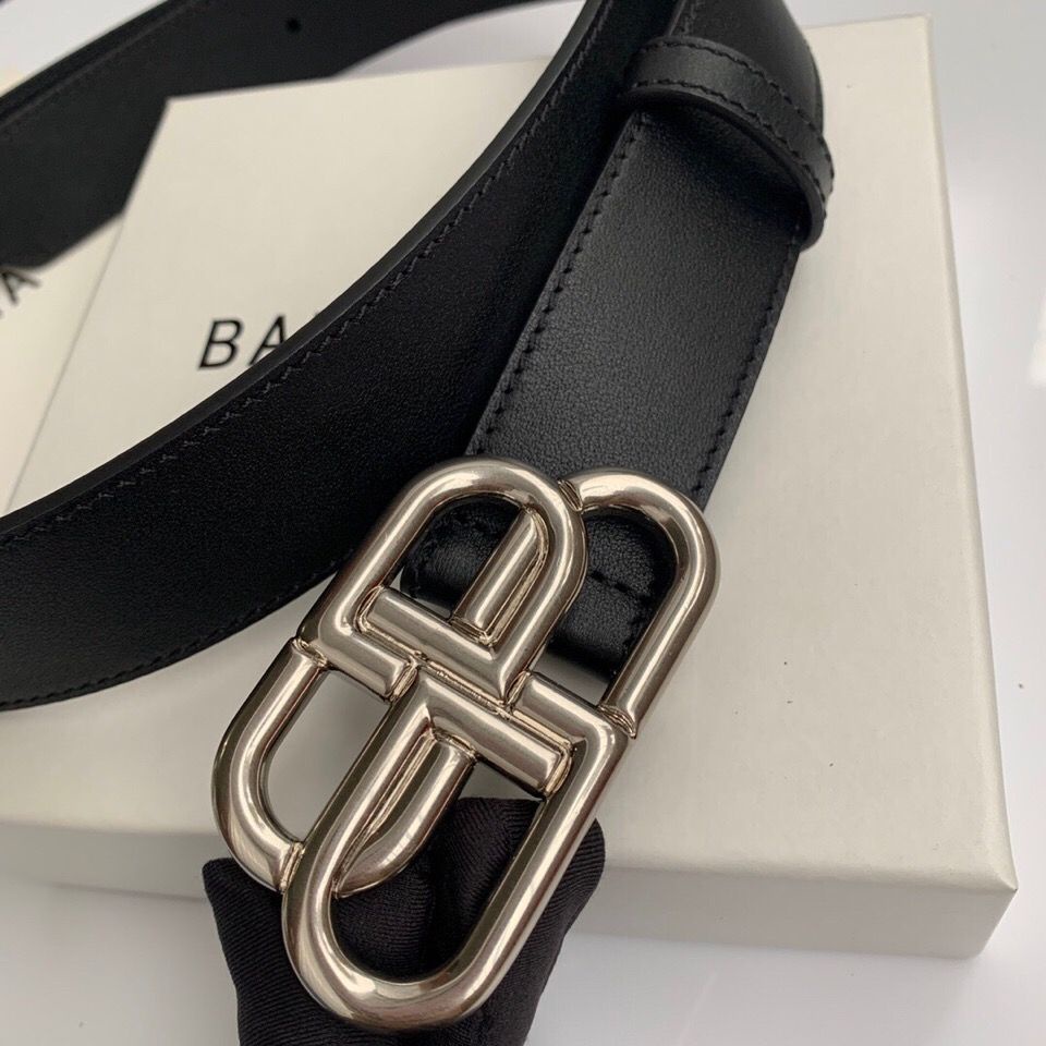 UTKS Balenciaga new hot sale BB home first layer cowhide women's belt men's double B all-match leather belt aristocratic family 4.0 cm3.02022