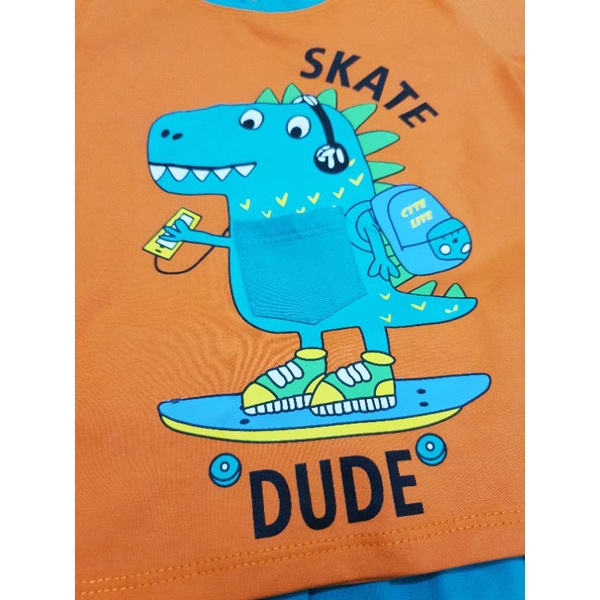 Đồ Bộ Bé Trai Size 10kg-40kg Thun Cotton Co Giãn 4 Chiều Mềm Mịn Siêu Mát Hình Khủng Long.1590.1