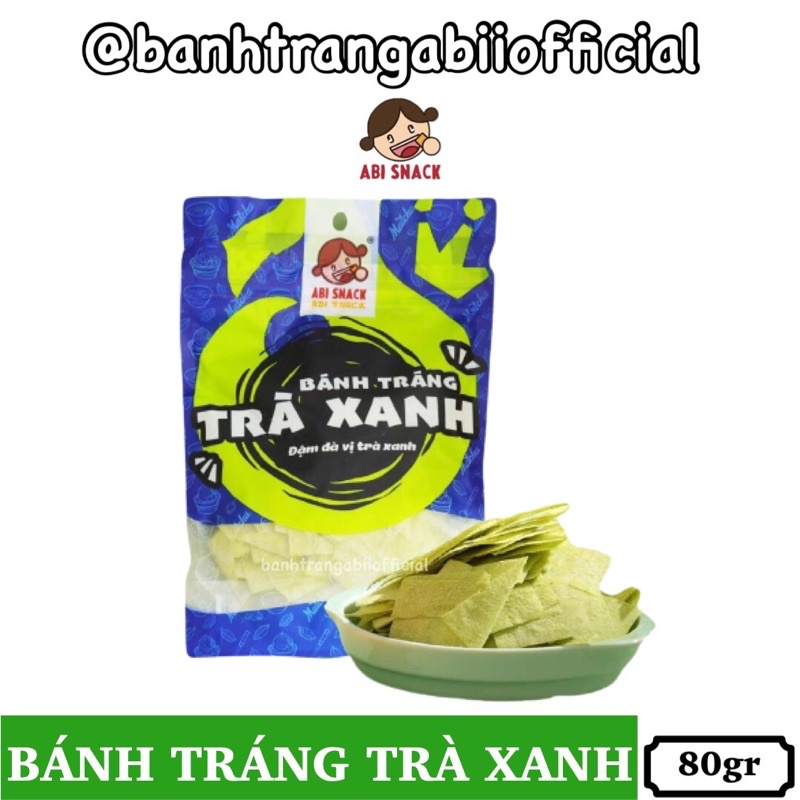 Bánh tráng trà xanh matcha Abi