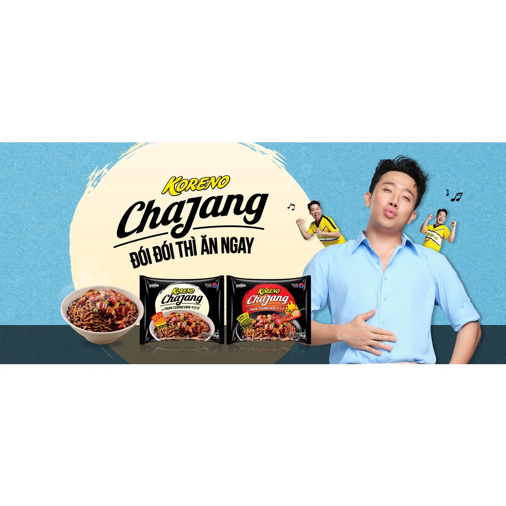 Mì Trộn Hàn Quốc Tương Đen KORENO gói 78gr