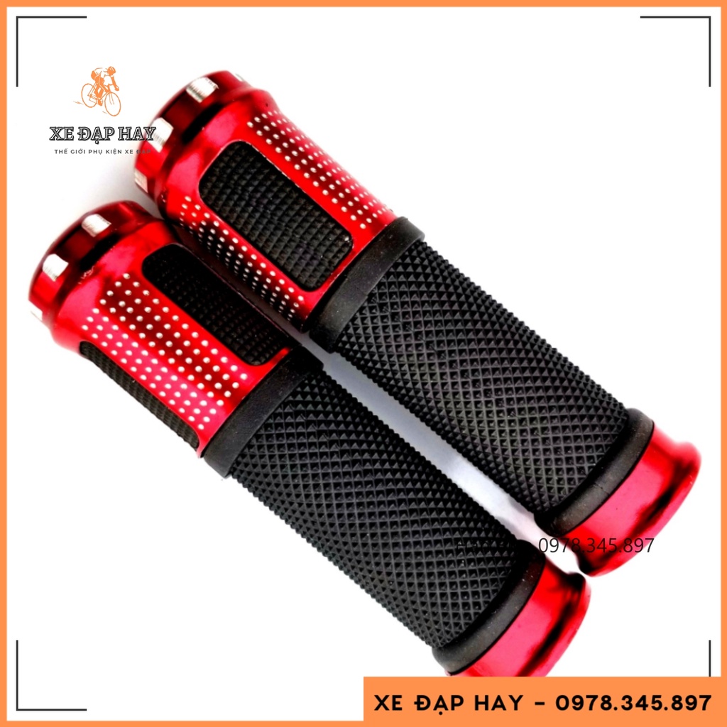 Bọc Tay Lái Xe Đạp - Tay Nắm Xe Đạp Cao Su Hợp Kim Nhôm Chống Trượt Cao Cấp