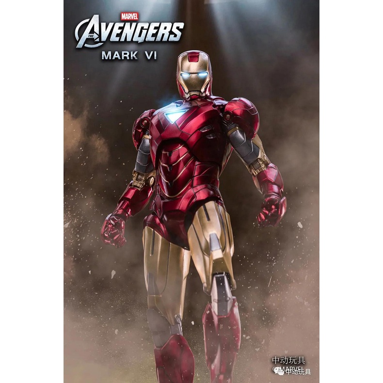 ZDTOYS ZD TOYS IRON MAN MÔ HÌNH NGƯỜI SẮT AVENGERS SIÊU NGẦU CAO 18CM CÓ HIỆU ỨNG MÀU METALLIC