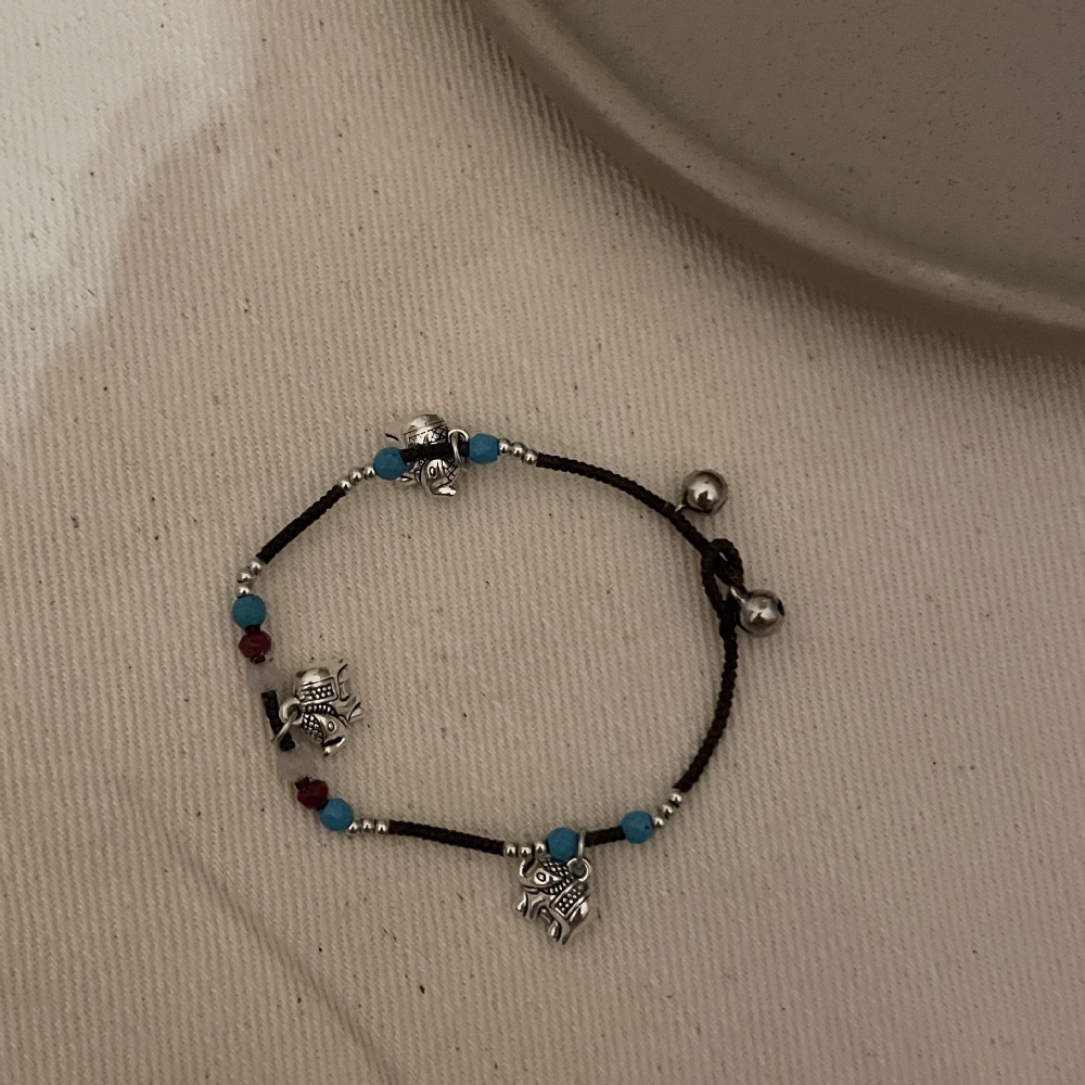 Vòng Tay Chuỗi Hạt Đá Tự Nhiên Phong Cách Retro Trung Hoa Mới