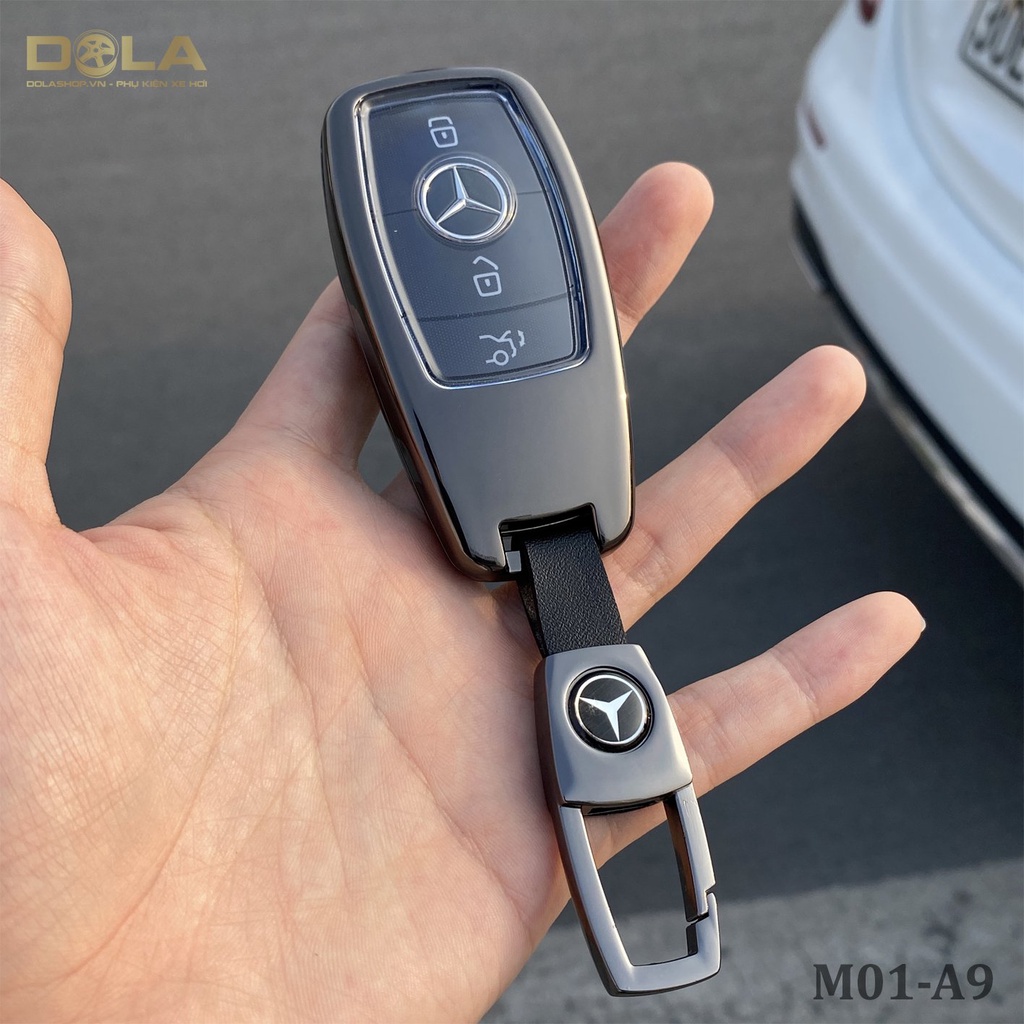 Vỏ ốp khoá xe hơi - Bọc chìa smartkey ô tô Mercedes Benz, Mẹc C, E, S, GLC, GLE, GLS