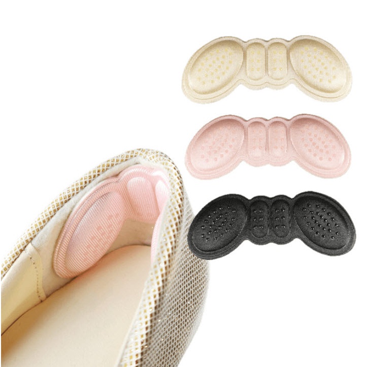 Bộ 2 miếng lót gót giày chống rộng, chống trầy có mặt gai silicon bám chân gót cực êm chân_ Hàng có sẵn