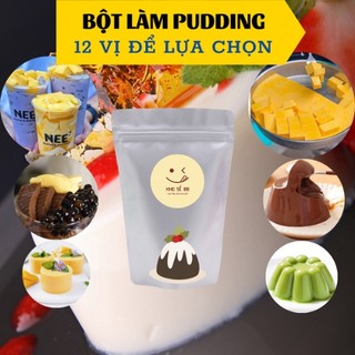 100g Bột Làm Pudding/Flan 12 Vị Cho Thạch Trà Sữa Trứng, Socola, Khoai Môn, Xoài, Dừa, Matcha,Dâu....Thực Phẩm Việt