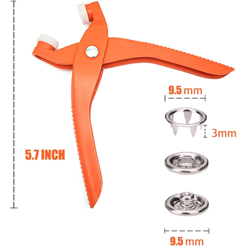 Set 50 / 100 nút bấm WE FLOWER bằng kim loại chuyên dụng cho quần áo/ túi xách DIY