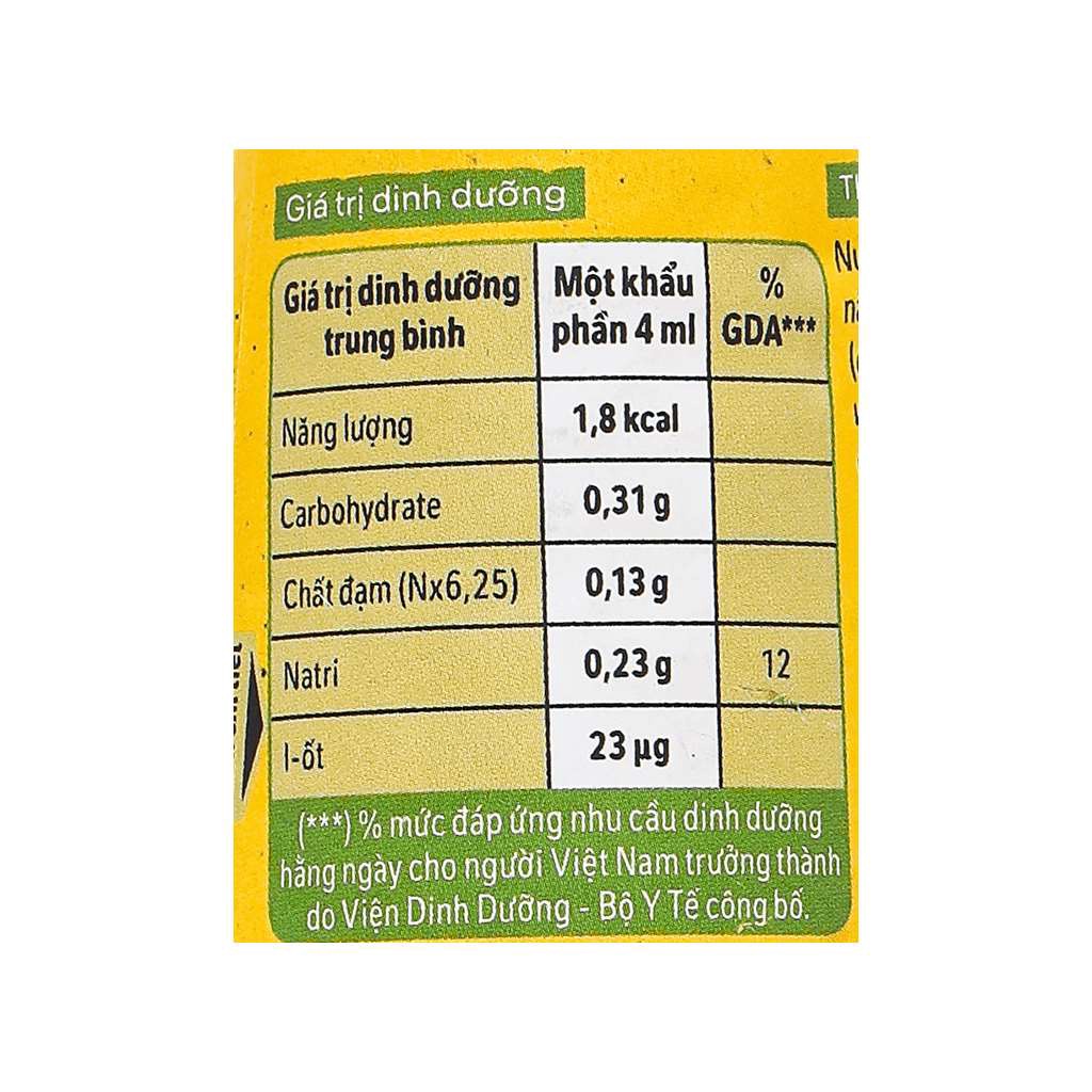 Nước tương đậu nành Maggi Thanh dịu/Đậm đặc chai