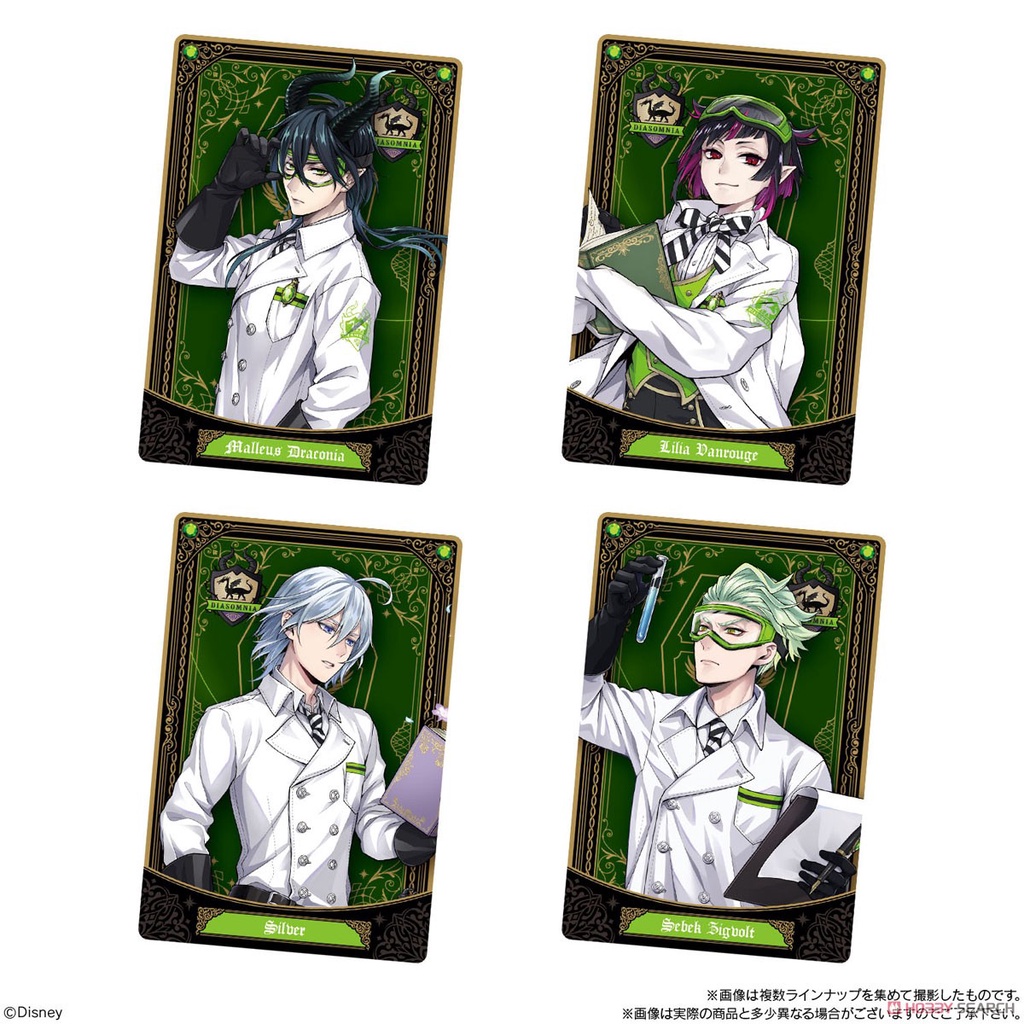 Thẻ sưu tầm bóc bánh Disney: Twisted-Wonderland Wafer 3 Shokugan chính hãng Nhật Bản