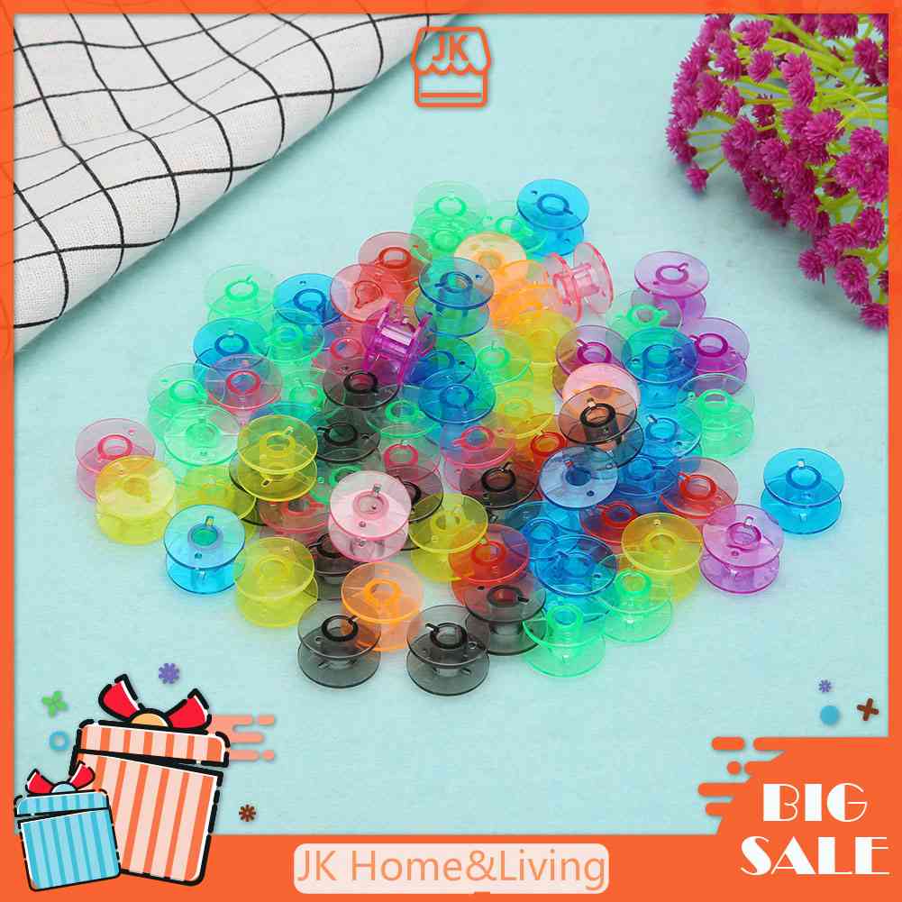 Set 100 Suốt Chỉ Nhiều Màu Cho Máy May