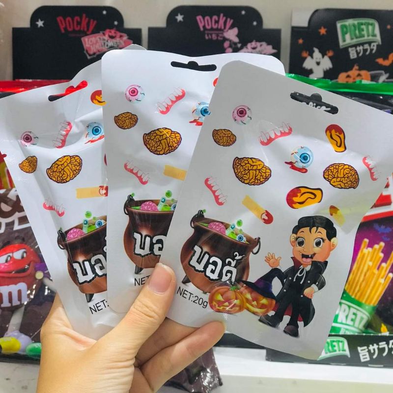 Kẹo Dẻo Halloween Các Bộ Phận Gói 20g Thái Lan