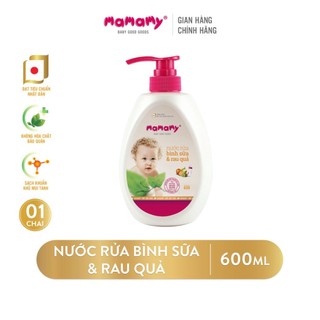 Nước rửa bình sữa và rau quả mamamy 600ml