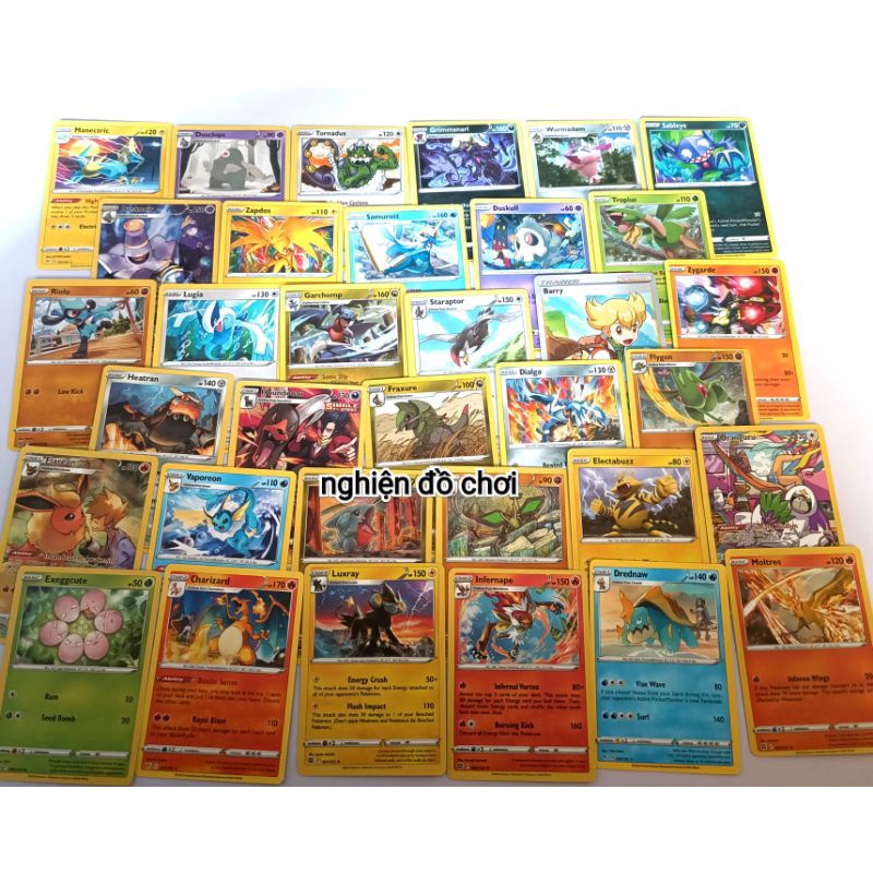200 thẻ bài POKEMON XYGO. Không giao trùng.