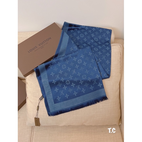 Khăn gấm nhũ L v fullbox túi giấy