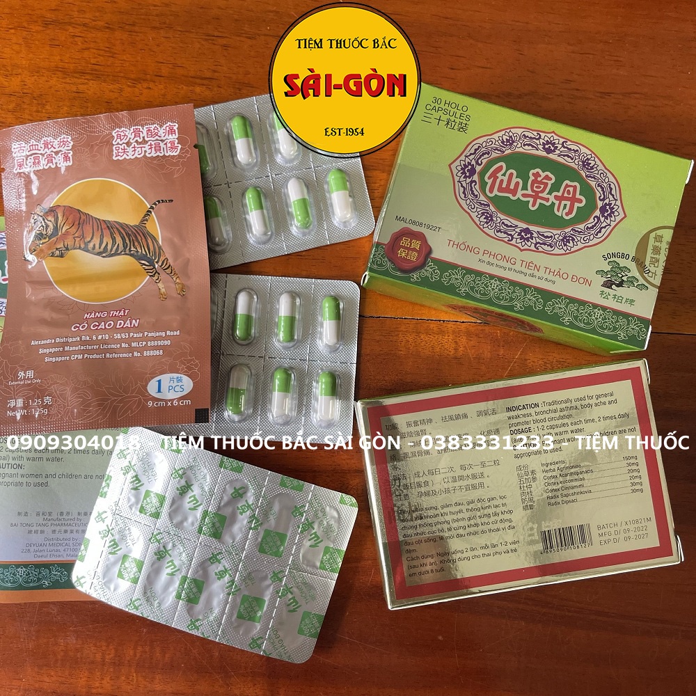 Thống Phong Tiên Thảo Đơn Hộp 30 viên  - Hàng Cao Cấp Loại 1